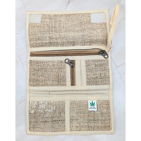 Eco-friendly Himalayan Hemp Beige Large Wallet