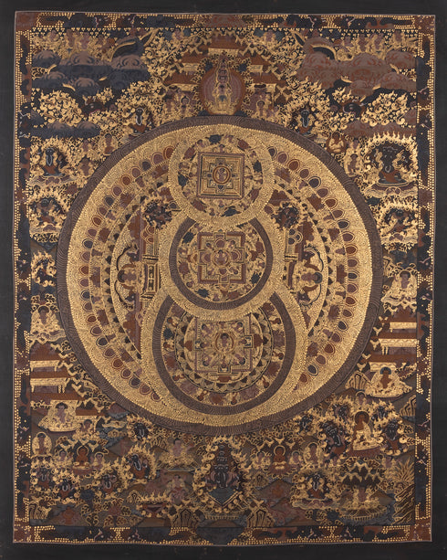 Sacred Journey: The Enlightened Path Buddha Mandala Thangka