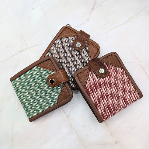 3 Pure Hemp Bi-fold Pattern Wallet