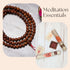 mala beads and incense