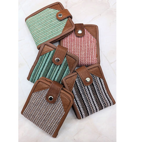 5 Pure Hemp Bi-fold Pattern Wallet