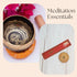 singing bowl and incense