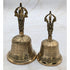 Two Antique Golden Tibetan Bells