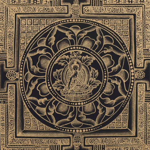 Buddha Mandala Thangka | Dhyani Buddha | For Spirituality and Meditation