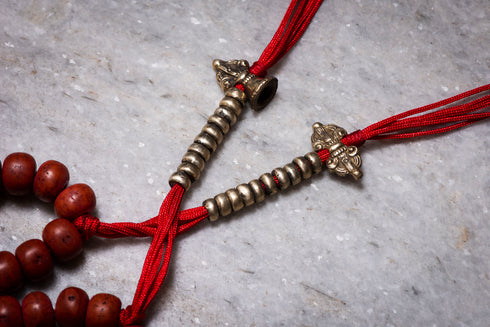 bodhi red beads mala
