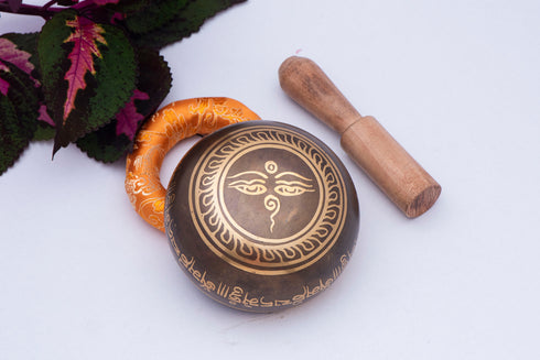 Carved Buddha Eye Singing Bowl