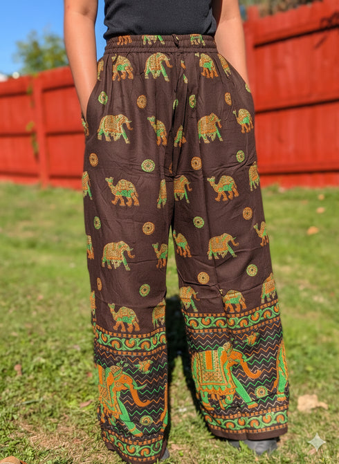 Boho-Style Straight Pants – Comfy, Flowing & Perfect for Everyday Wear