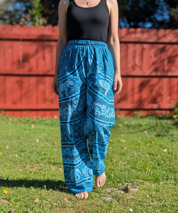 Boho Cotton Lounge Pants – Relaxed Fit, All-Day Comfort
