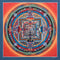 kalachakra mandala tibetan thangka painting
