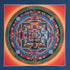 kalachakra mandala tibetan thangka painting