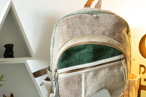 Hemp Bagpack Green