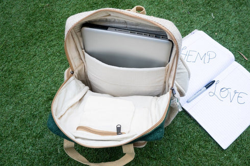Hemp Bagpack Green