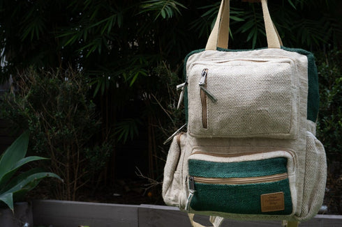 Hemp Bagpack Green