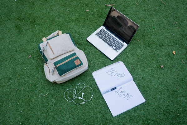 Hemp Bagpack Green