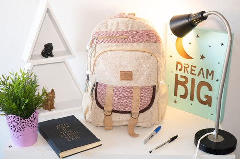 Hemp Bagpack Pink