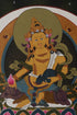 Beautiful Zambala Thangka Painting - Kubera The god of wealth painting on cotton canvas