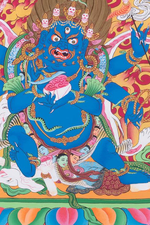 6 Arms Mahakala | Nepalese Thangka Art