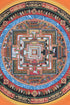 kalachakra mandala tibetan thangka painting