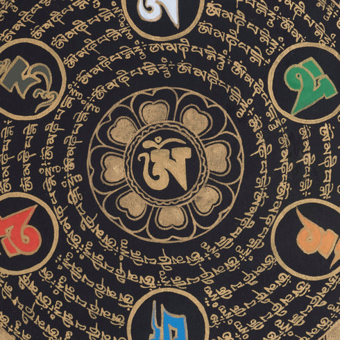 OM Mantra Mandala Thangka Art | For Calmness, Peace and Tranquility