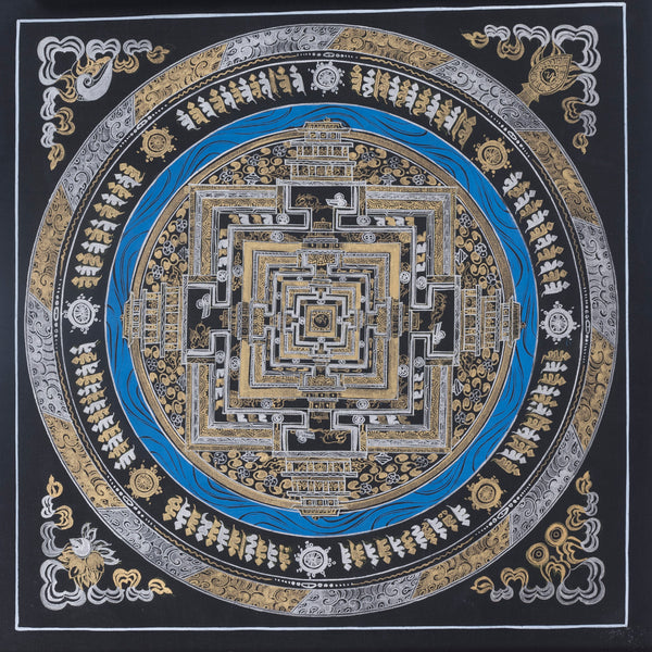 kalachakra mandala tibetan thangka painting