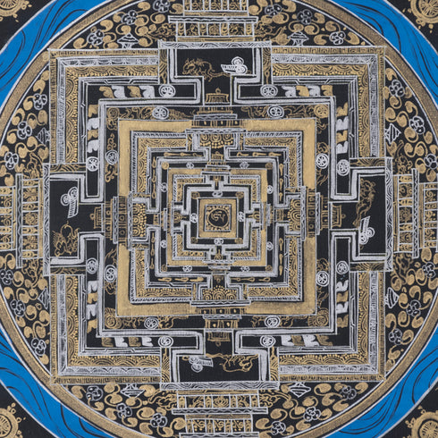 kalachakra mandala tibetan thangka painting