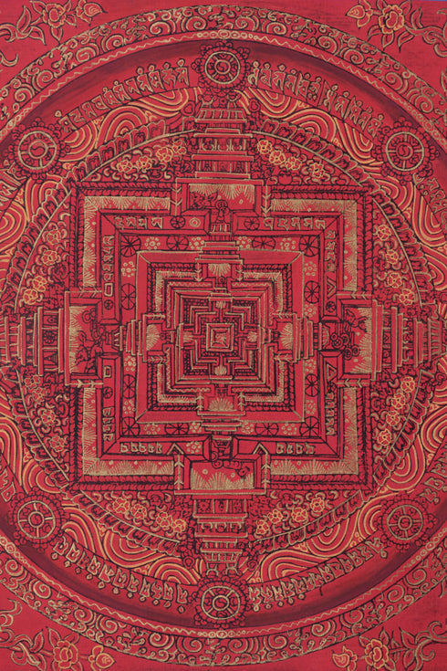 kalachakra mandala tibetan thangka painting