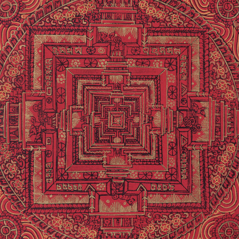 kalachakra mandala tibetan thangka painting