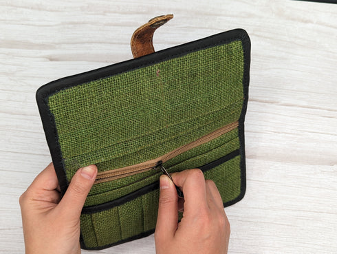 Green Money Hemp Wallet