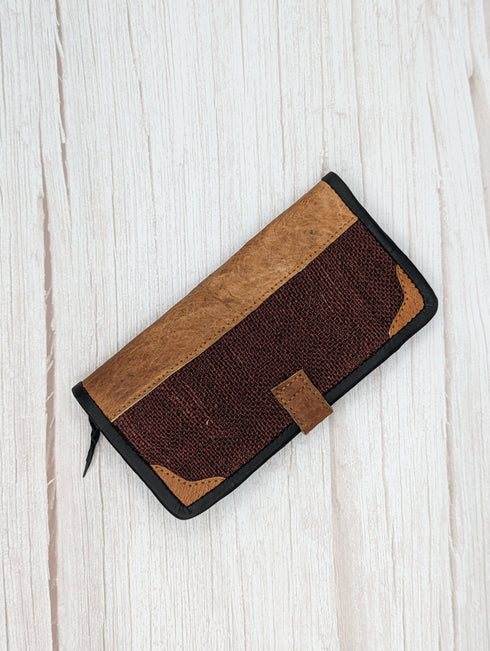 Brown Money Hemp Wallet