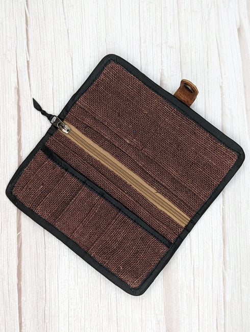 Brown Money Hemp Wallet