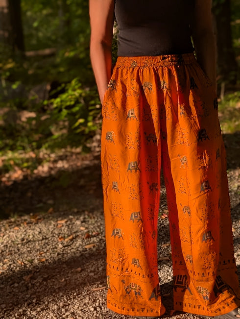 Boho-Style Straight Pants – Comfy, Flowing & Perfect for Everyday Wear