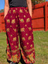 Boho Elephant And Camel Print Cotton Pants – Easygoing And Colorful