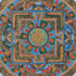 Kalachakra Mandala Tibetan Thangka Art with endless knot | For Meditation