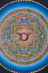 Genuine Hand Painting Mandala for Spiritual awakening | Kalachakra Mandala with OM Mantra