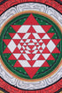 Shree Yantra | Chakra Mandala canvas art for wealth and success | Mandala for Altar Space