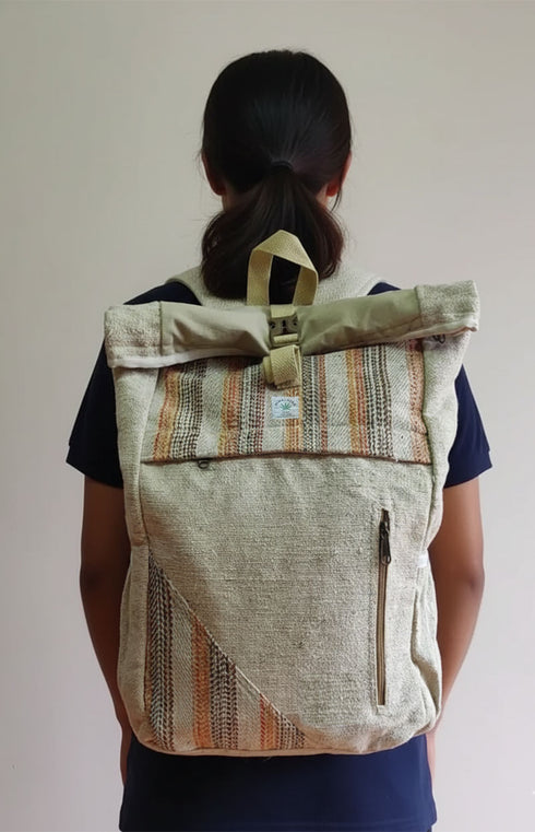 Hemp Rucksack Backpack – Durable, Eco-Friendly Travel Companion