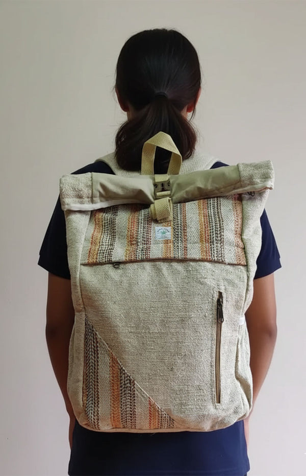 Hemp Rucksack Backpack – Durable, Eco-Friendly Travel Companion