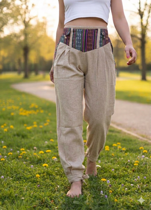 Unisex Cotton Yoga Pants with Pockets – Easy, Practical & All-Season